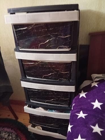 sened dolabi: Plastik çekmecəli təşkilatlandırıcı - 4 mərtəbəli plastik dolab - Hər — 1