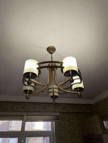 Bağ işıqları: Çılçıraq, 6 lampa, Metal — 2