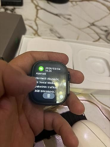 nabi watch: Apple Watch Ultra 2 1-1 kopiyasi smart saat sondurub yandiranda — 9