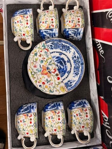 набор художника: Чайный набор, цвет - Белый, Фарфор, 6 персон — 11