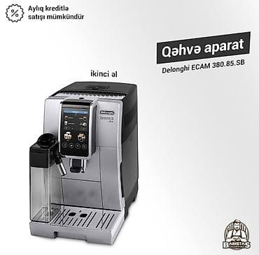 soyducu su: Qəhvə maşını Delonghi, Avtomat, Süd qabı ilə, İşlənmiş — 1