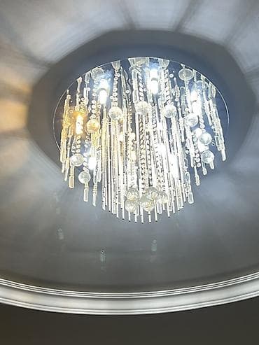 Çılçıraq, 10 və daha çox lampa, Xrustal — 1