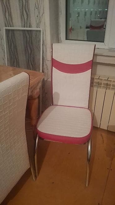 merbex masa: Mətbəx üçün, rəng - Ağ Stul — 1