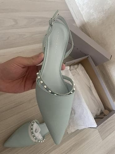 efsane inci: Charles & Keith qadın ayaqqabısı - Model: Slingback, uclu — 5