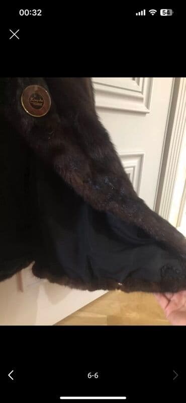 женские меховые снуды: Пальто, цвет - Коричневый — 6