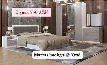 ustular: Yataq otağı mebel dəsti - Qiymət: 750 AZN (şəkildə göstərilib) - — 1