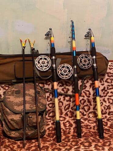 ovcular evi: Tam komplekt balıqçılıq dəsti Tərkibi: - 3 ədəd teleskopik balıqçı — 1