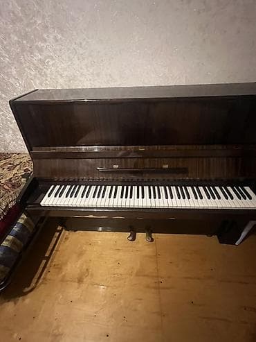 hoffmann 43 109 cm: Upright piano - Korpus: tünd qəhvəyi, parlaq lak örtüklü taxta — 2