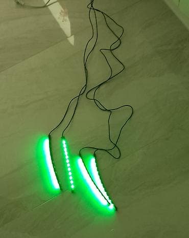 Şəkillər, tablolar: Maşın üçün LED interyer işıqlandırma dəsti - 4 ədəd çevik LED işıq — 3