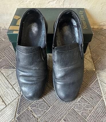 ayyaqqabi: Kişi ayaqqabısı – slip-on model - Rəng: qara - Material: dəri üstlük — 1