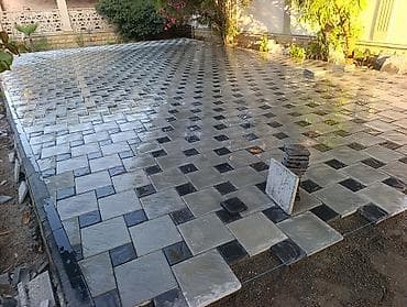 Бассейны: Kafel-trotuvar daşları ilə həyətyanı sahə döşəmə xidməti - Material — 1