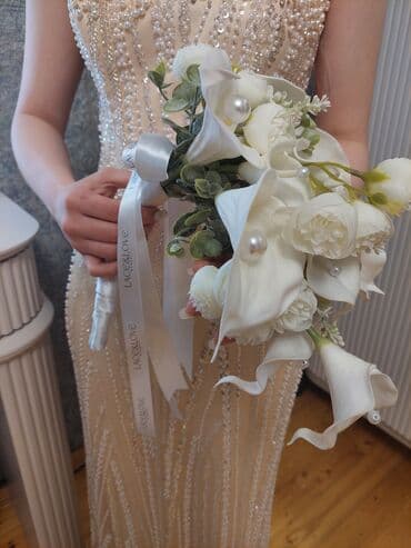 gul buketləri: Yeni süni gəlin buketi💐 Lace&Love markasına məxsus yeni, istifadə — 3