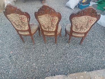 stol stul modelleri: Qonaq otağı üçün, Qatlanmayan, rəng - Bej Stul — 2