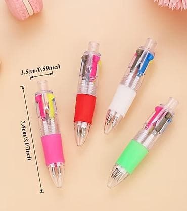 qelem: Mini 4-rəngli qələm – kompak tək qələmdə 4 mürəkkəb rəngi Məhsul — 3