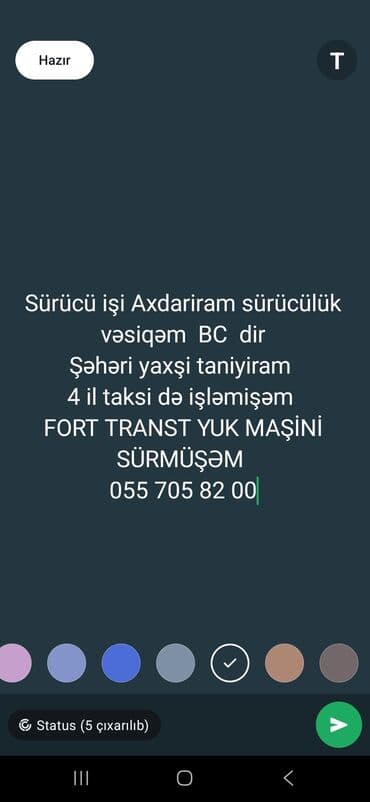 sürücü işi axtaranlar: Taksi sürücüləri — 1