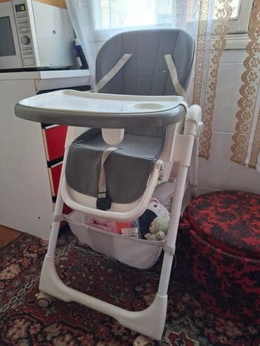 детский монеж dwingler: Uşaq yemək kreslosu - Rəng: boz-ağ - Geniş, çıxarılan və yuyulan — 3