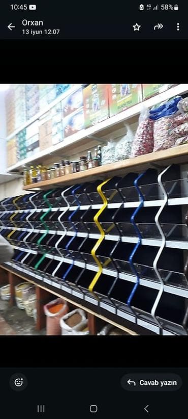 Mağazalar üçün modul rəf sistemi - Məhsul: Çoxsəviyyəli, bölməli