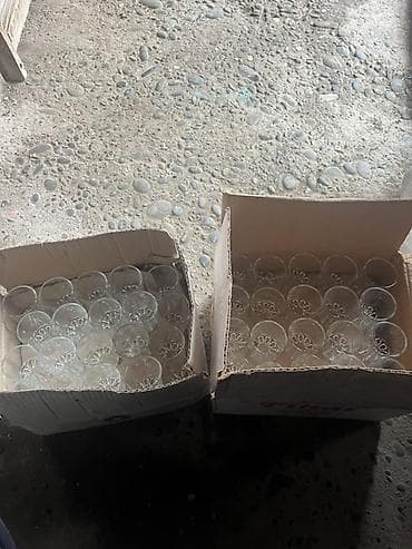 qab dest: Rümkalar, rəng - Ağ, Şüşə — 2