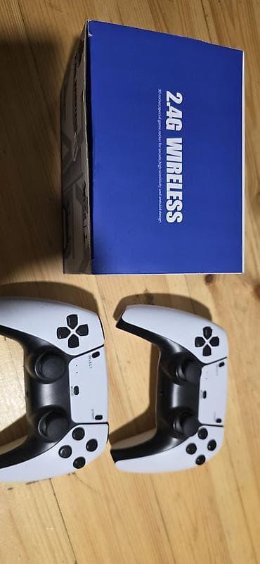 PS2 & PS1 (Sony PlayStation 2 & 1): M15 Plus 2.4G Wireless oyun idarəetmə dəsti - Qutu komplekti: 2 ədəd — 2