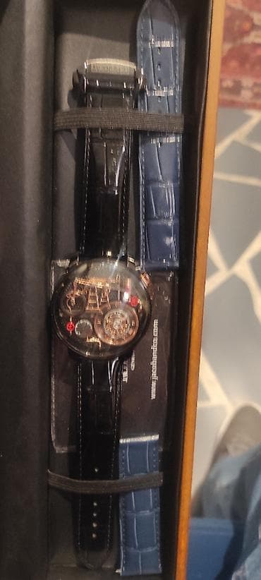 apple watch 8: JACOP&CO saatı tam yeni kəmər karopka hədiyyə Kvars mexanizm 1il — 3