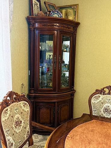 taxta bisetkalar: Qonaq otağı üçün, Açılmayan, Dördbucaq masa, 6 stul — 7