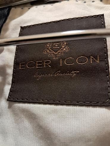 kişi geyimleri kurtkalar: Ecer Icon kişilər üçün şlyapa yaxalı klassik ceket - Rəng: açıq boz — 7