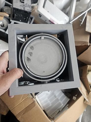 Divar kağızları, oboy: Daxili tavan üçün LED spot işıqlar və kvadrat tip proyektor kasetlər — 4