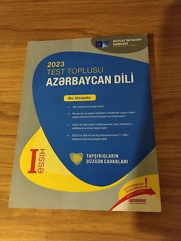 İdman və hobbi: AZƏRBAYCAN DİLİ TEST TOPLUSU 2023. Təzədir. Qiymət 4 man — 1