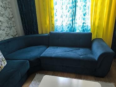 l divan: Künc divan, Yeni, Açılan, Bazalı, Vеlur parça, Çatdırılma yoxdur — 5