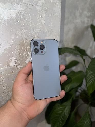 iphon 6s: IPhone 13 Pro Max, 256 GB, Sierra Blue, Zəmanət, Simsiz şarj, Face ID — 1