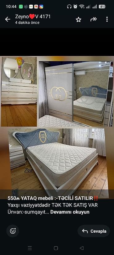 *550₼ YATAQ mebeli :-TƏCİLİ SATILIR*‼️ Yaxşı vəziyyətdədir TƏK TƏK at lalafo.az *550₼ YATAQ mebeli :-TƏCİLİ SATILIR*‼️ Yaxşı vəziyyətdədir TƏK TƏK