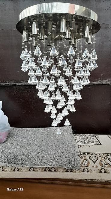 Çılçıraq, 10 və daha çox lampa, Xrustal — 1
