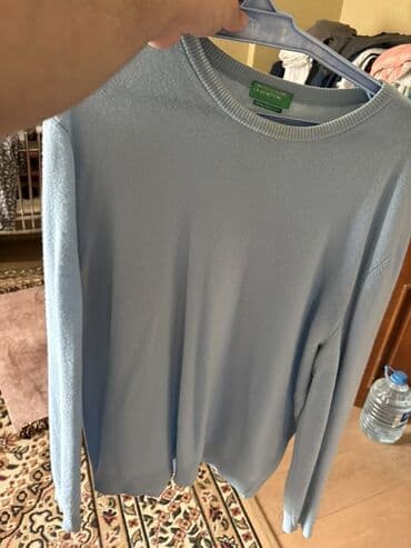 Bıçaqlar: Sviter, Benetton, XL, rəng - Mavi — 1