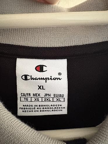 Мужское поло, Champion, XL, цвет - Серый — 2
