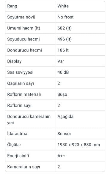 ikinci el xaladenik: 2 двери Bosch Холодильник Продажа, цвет - Белый — 6