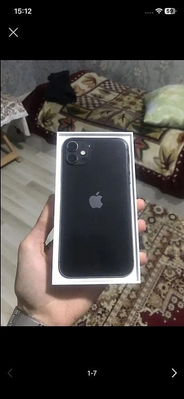ayfon nausnik: IPhone 11, 64 GB, Qara, Face ID — 1