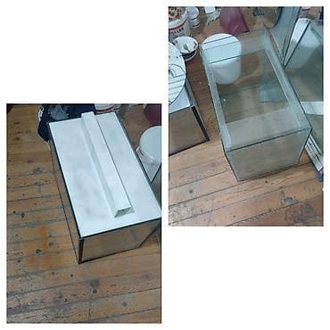 pisikler satilir: Akvaryum satlir Ölçü .60 uzunu.40hün.35eni. 6mm şüşe 2 ədədi 1ədədin — 1