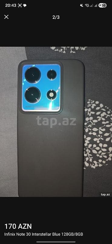 30 azn telefon: Infinix Note 30, 128 GB, rəng - Mavi — 2