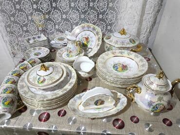 duz corek: Nahar dəsti, rəng - Ağ, Farfor — 3