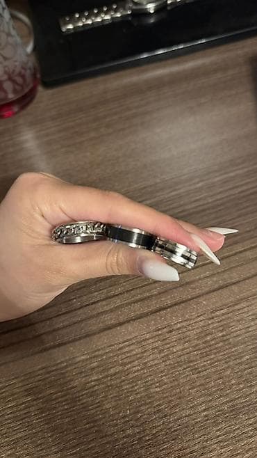 Metall üzüklər dəsti - 3 ədəd üzüklü dəst: hər biri fərqli dizaynda — 1
