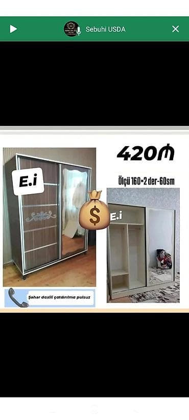 Dolab sifarişlə hazırlanır at lalafo.az Dolab sifarişlə hazırlanır