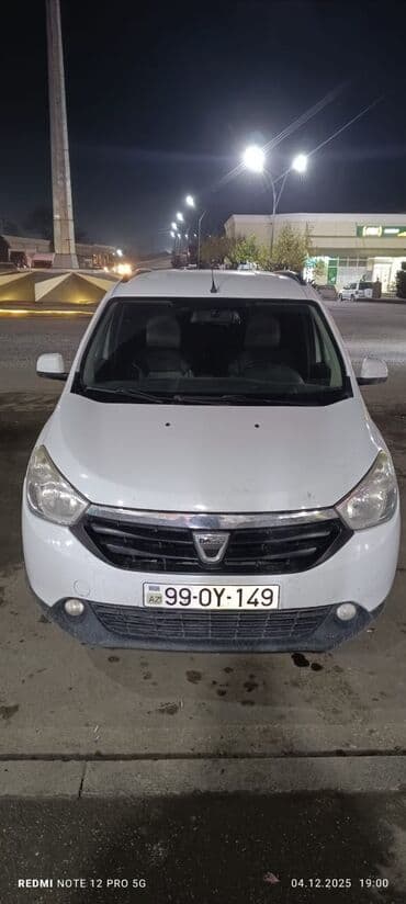 авто прадажа: Dacia Lodgy, ağ rəng, 7 yerlik miniven. Əsas xüsusiyyətlər: - 7 — 1