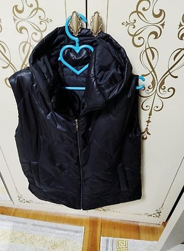 deri jilet: Jilet, M, rəng - Qara — 1