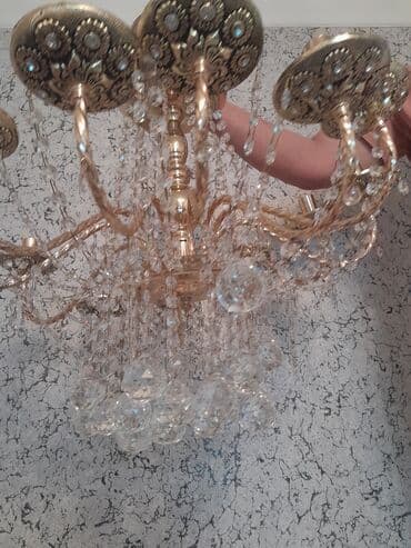 işıq bloku: Çılçıraq, 8 lampa, Metal — 2