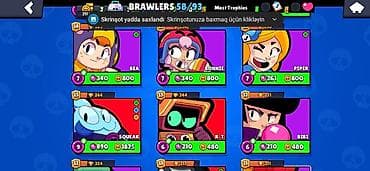 Digər: Brawl Stars hesabı – yüksək inkişaflı və zəngin məzmunlu - Ümumi — 9