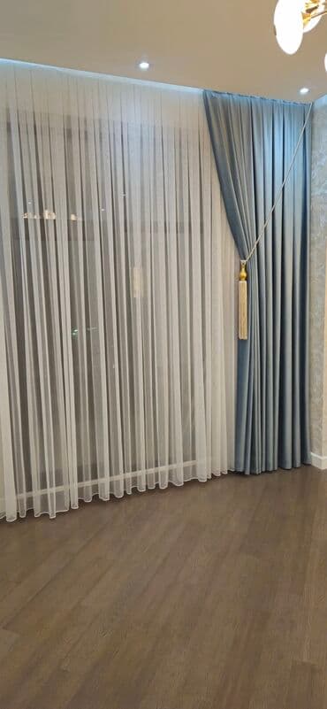 07 perde: Pəncərələriniz üçün zərif və müasir dizaynlı tüll və qalın pərdələr — 1