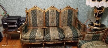 Kreslolar: Divan və kreslo əl işi İran istehsalı təbii agacdan. kreslo 1ədəd+ — 2