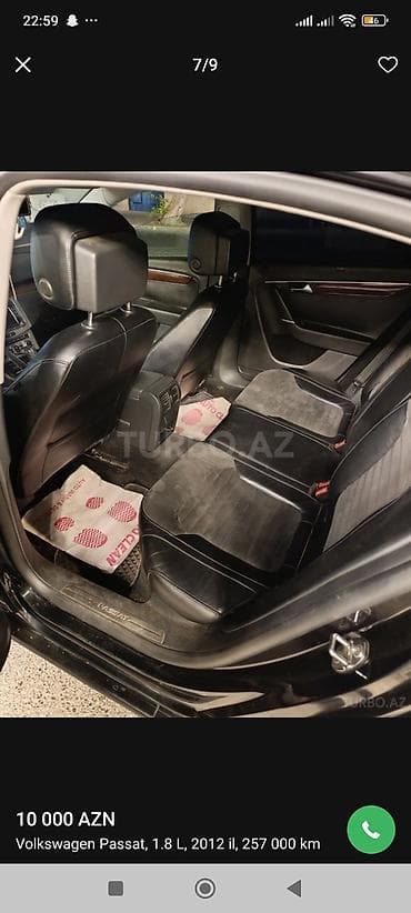 Nəqliyyat: Volkswagen Passat: 1.8 l | 2012 il Sedan — 9