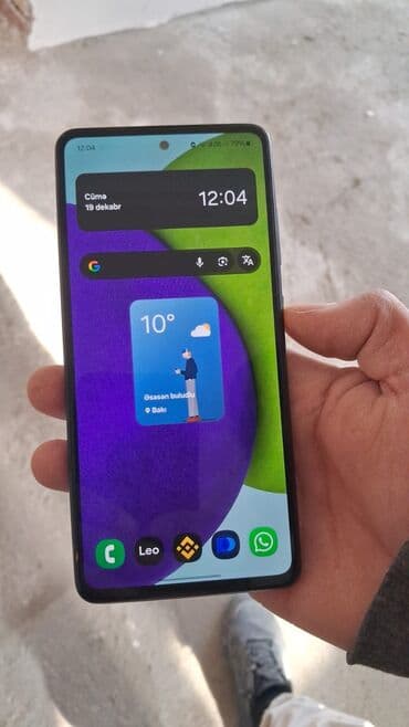 sim.nomreler: Samsung Galaxy A52, 128 GB, rəng - Qara, Barmaq izi — 1