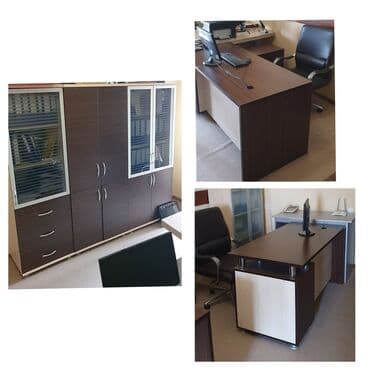 nahar desti: Ofis mebelləri dəsti Tərkibi: - Menecer/stolüstü iş masası – tünd — 1